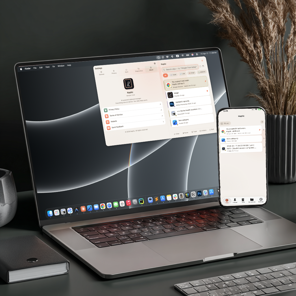 Keptic on Mac and iPhone